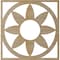 Ekena Millwork Blume Wood Fretwork Pierced Ceiling Medallion, Hickory, 36"OD x 12 1/2"ID x 1/4"T CMWP36X36X0250BLHI - alternate 2